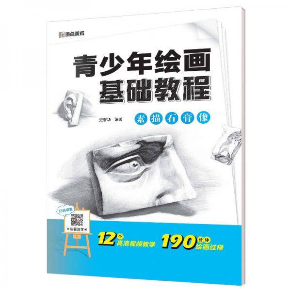 墨点美术 青少年绘画基础教程素描石膏像基础教程同步视频教学名家讲解初学者素描工具书