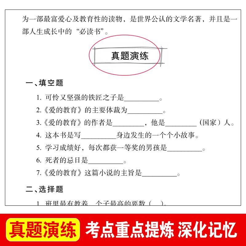 爱的教育/快乐读书吧爱阅读教导读版中小学课外阅读丛书青少版
