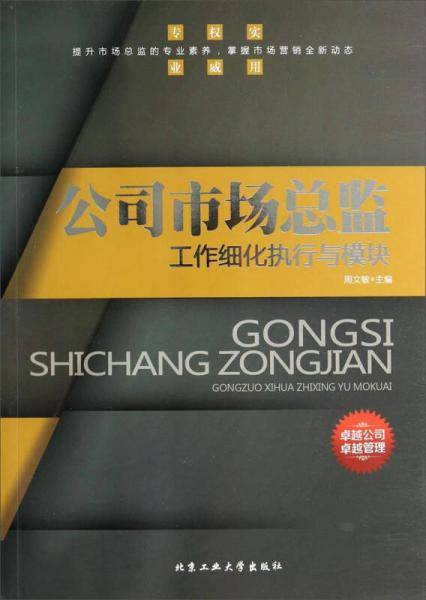 公司市场总监工作细化执行与模块