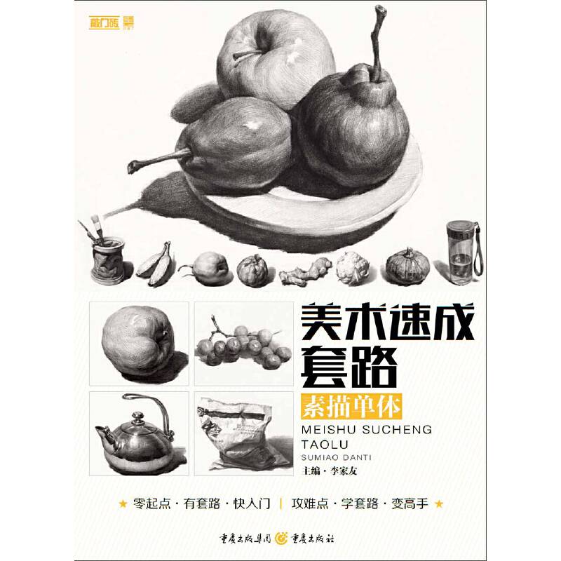 美术速成套路.素描单体