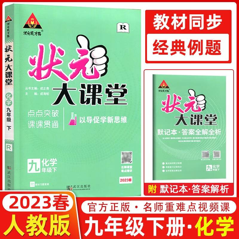 2023春状元大课堂九年级化学下册人教版初三9年级化学教材考点精讲辅导资料书