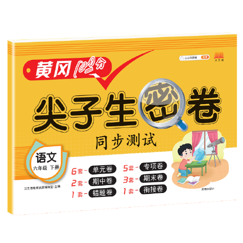 2021春版黄冈100分尖子生密卷六年级下册语文人教部编版单元测试卷期中期末冲刺100分专项卷子