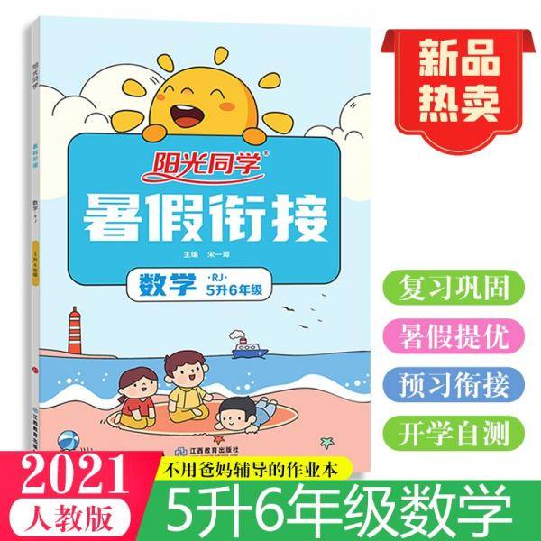 阳光同学暑假衔接数学5升6年级人教版2021秋