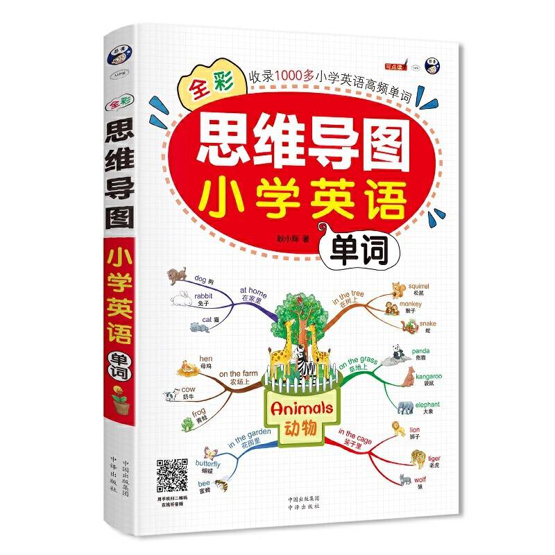 全彩思维导图小学英语单词