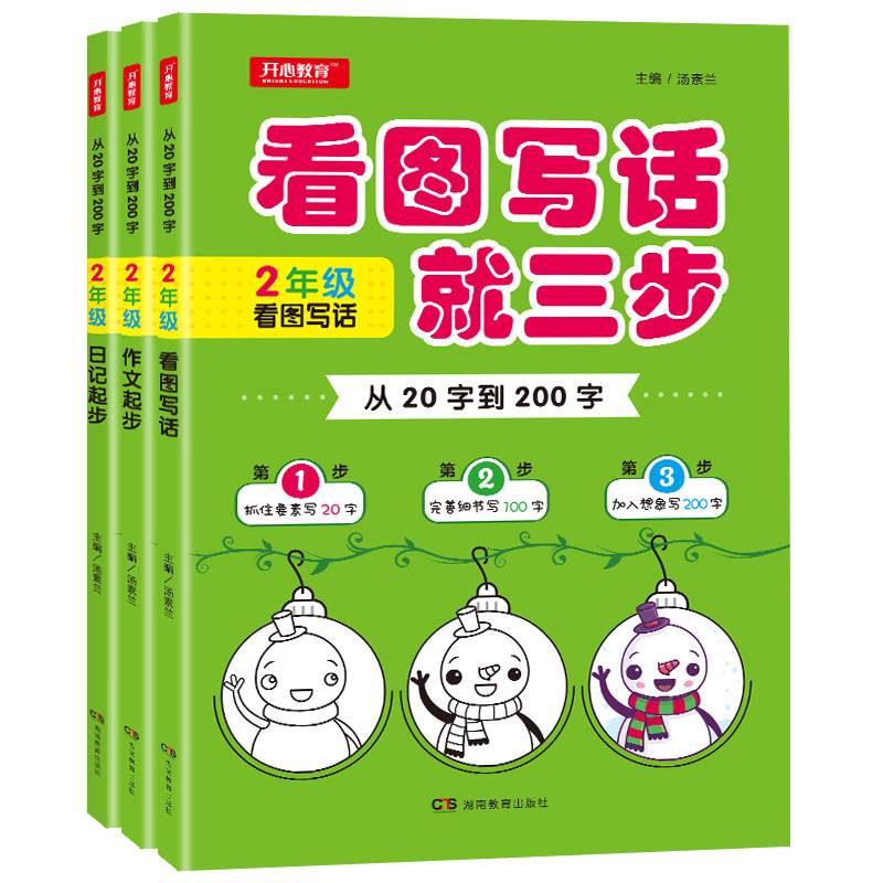 从20字到200字看图写话就三步 二年级作文起步 抓住要素 完善细节 加入想象 开心教育