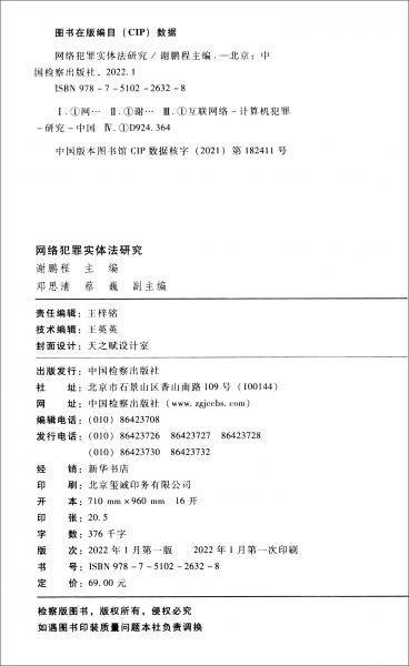网络犯罪实体法研究