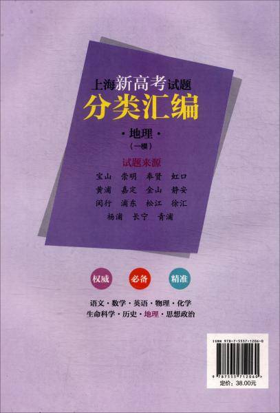 2020  上海新高考试题分类汇编 地理（一模）