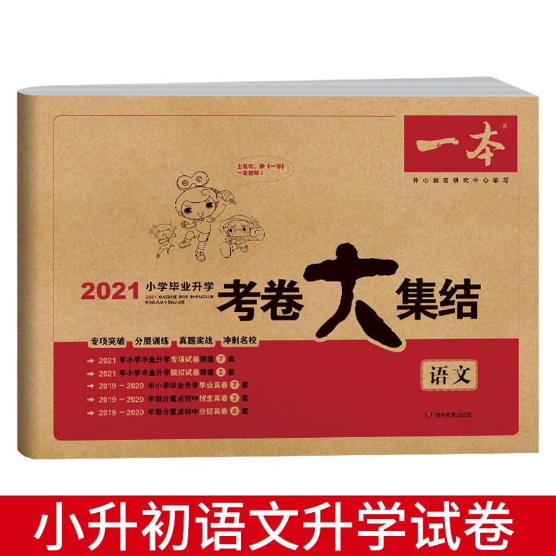 2019年小学毕业升学考卷大集结语文 一本 专项模拟查漏补缺真题演练冲刺名校