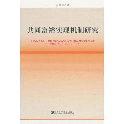 共同富裕实现机制研究