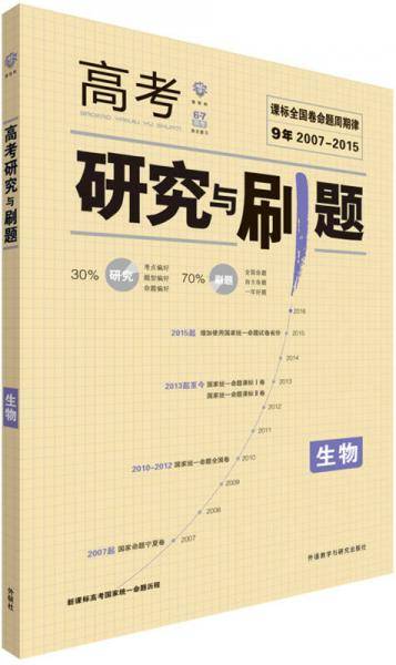课标全国高考研究与刷题 生物 理想树
