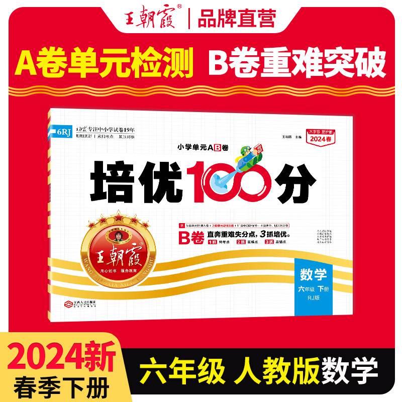 2024春王朝霞培优100分小学单元AB卷六年级人教数学（下册）