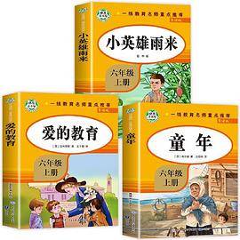 快乐读书吧六年级上 全3册 童年 小英雄雨来 爱的教育 快乐读书吧经典书目 小学生课外阅读书籍