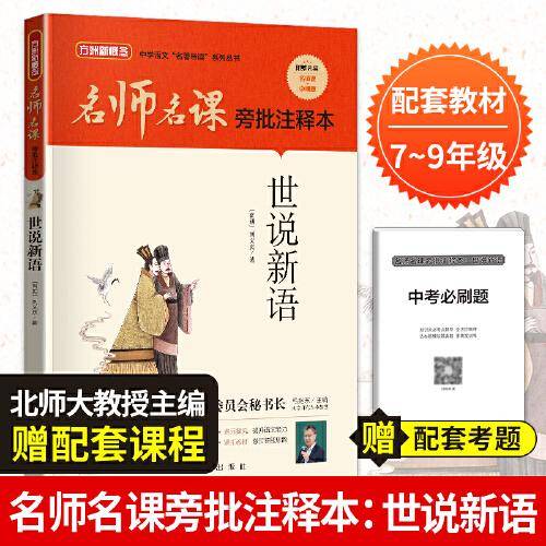 名师名课旁批注释本  世说新语