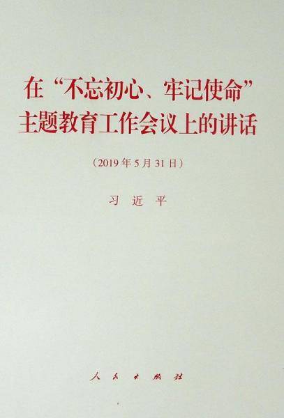 在不忘初心牢记使命主题教育工作会议上的讲话(2019年5月31日)