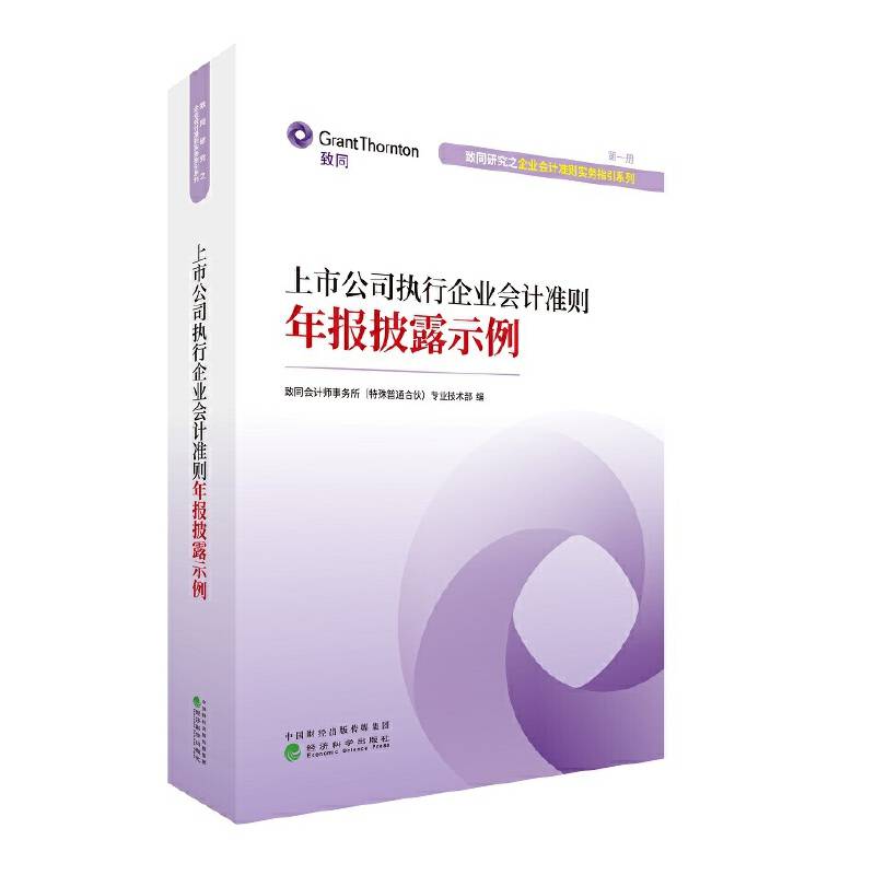 上市公司执行企业会计准则年报披露示例