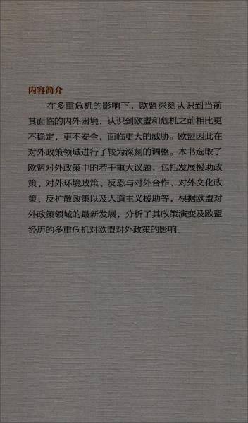 危机影响下的欧盟对外政策