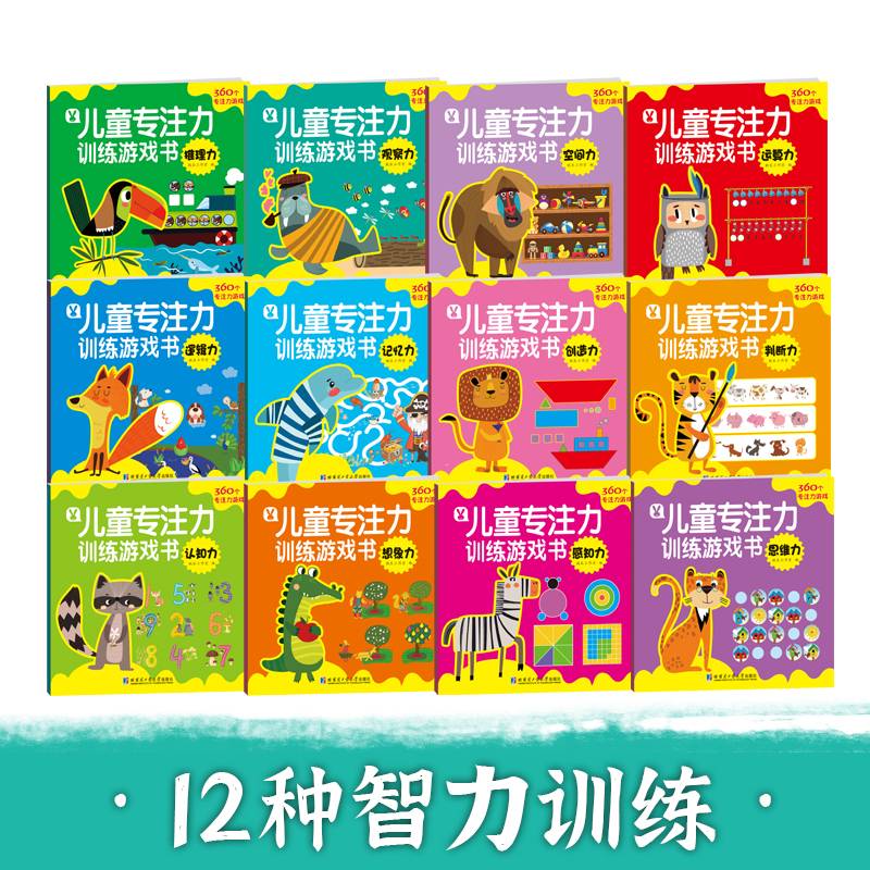 儿童专注力训练游戏书 : 全12册