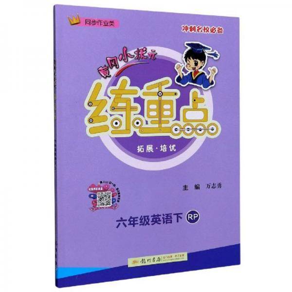 2021年春季 黄冈小状元·练重点 六年级英语(下)RP人教PEP版