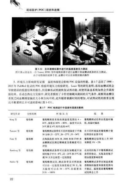 现场医护（POC）现状和进展