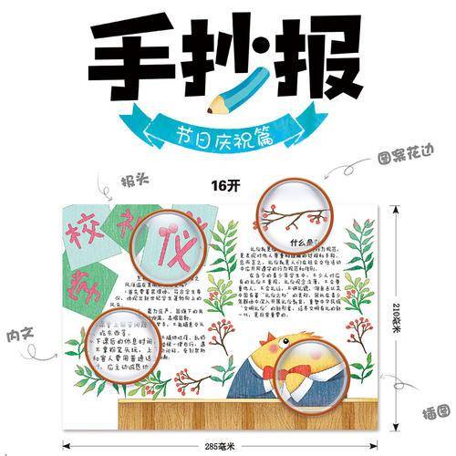 墨点美术黑板报 中小学板报 原大创意手抄报 学习成长篇