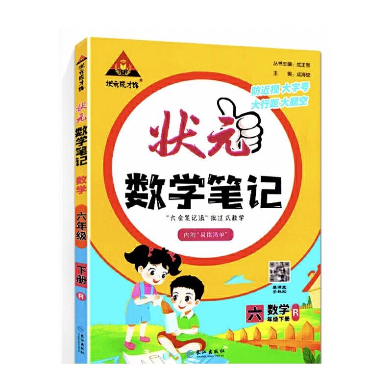 2023版状元数学笔记六年级下册人教版 数学课本教材同步课堂笔记
