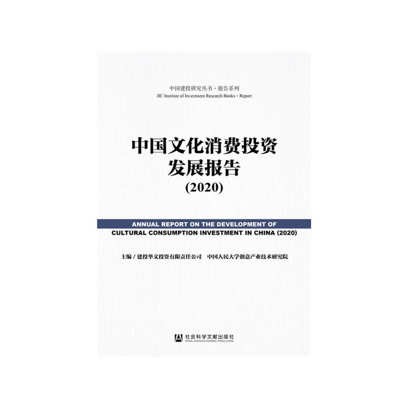 中国文化消费投资发展报告（2020）