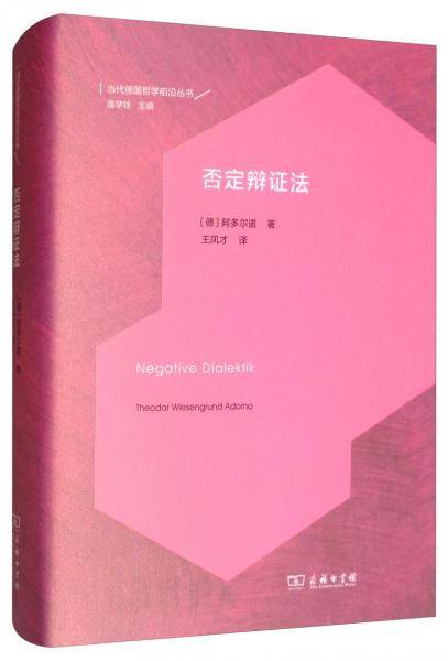 否定辩证法/当代德国哲学前沿丛书