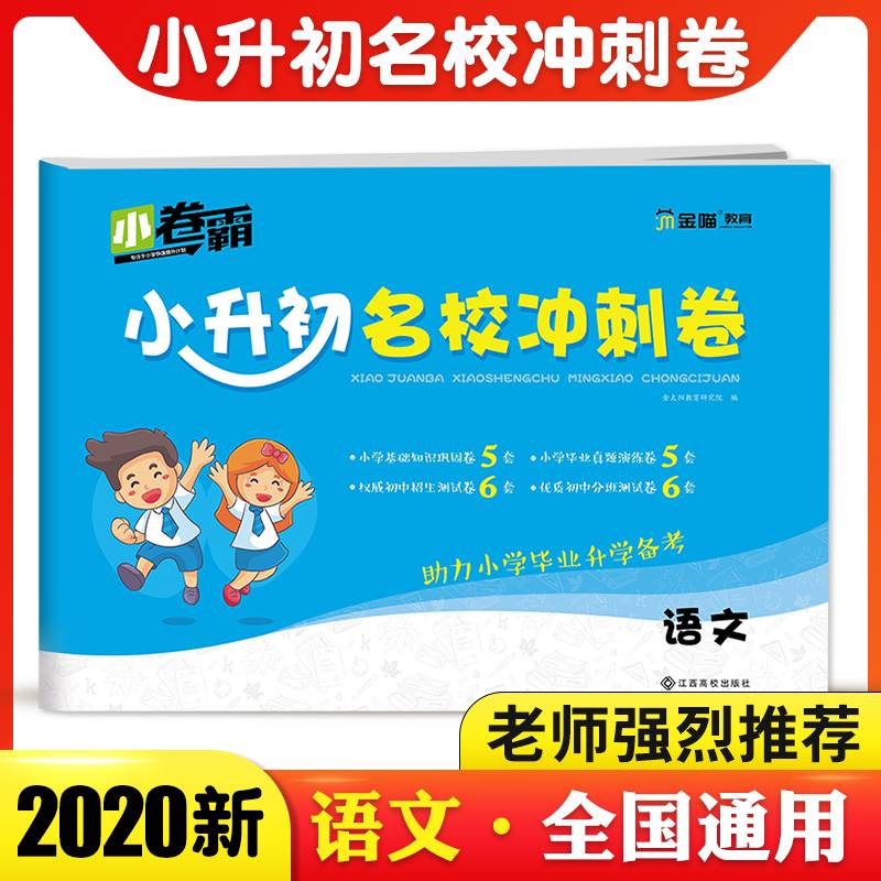 2020小升初真题卷语文冲刺总复习期末练习题教材同步专项训练六年级试卷