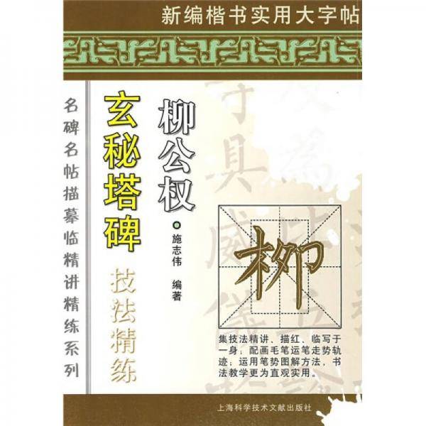 玄秘塔碑技法精练（柳公权）