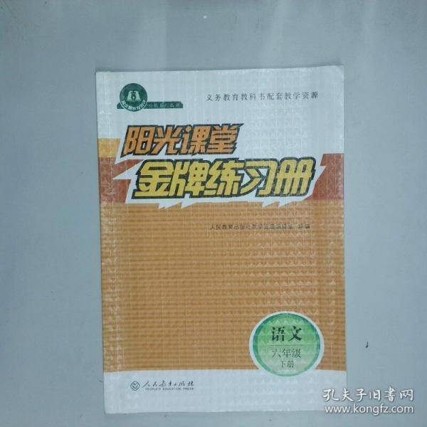 阳光课堂金牌练习册语文6下