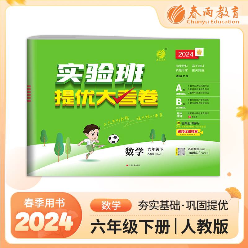 实验班提优大考卷 六年级下册 小学数学 人教版 2024年春季新版教材同步单元巩固专项分类综合强化提优训练月度期中期末测试卷