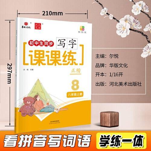 24状元笔迹 初中生同步写字课课练 八年级上册