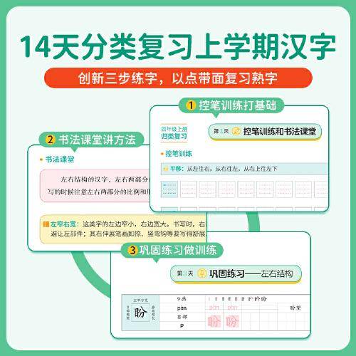 2025春阳光同学寒假练字贴四年级语文人教版寒假控笔专项训练小学4年级生字描红同步练习