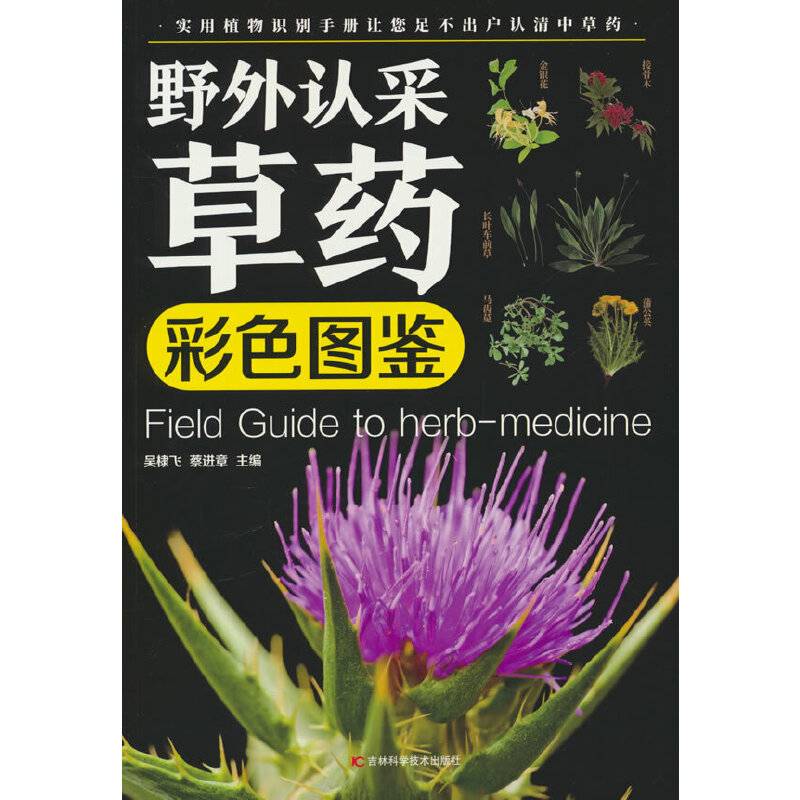 野外认采草药彩色图鉴 16开四色印刷 实用植物识别手册让您足不出户认清中草药