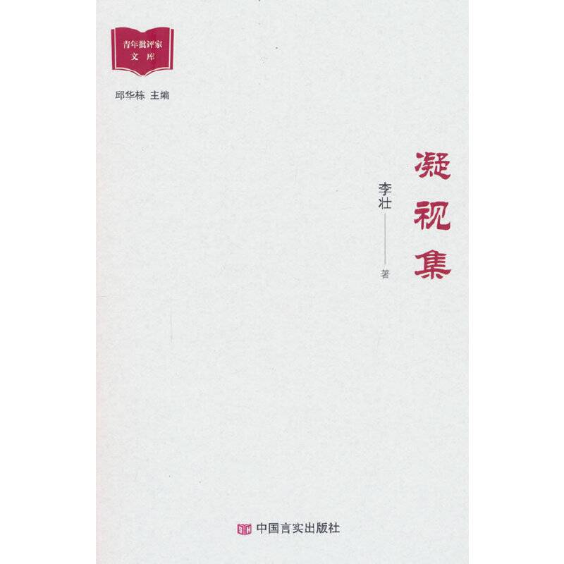 凝视集 李壮 文学评论作品精选集
