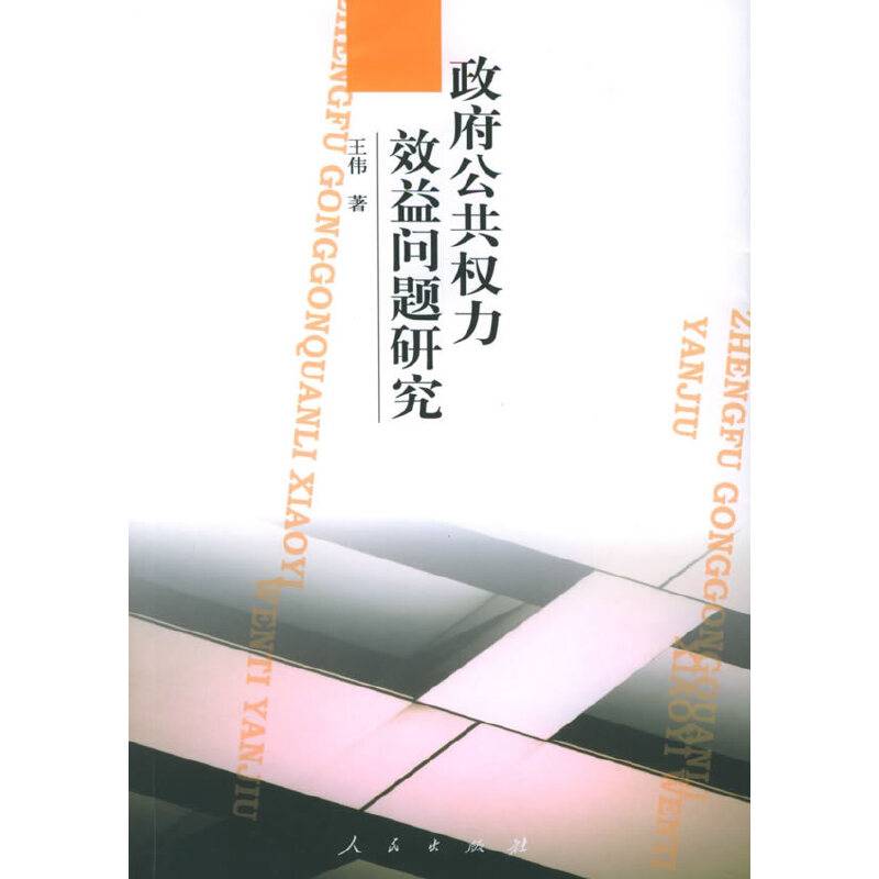 政府公共权力效益问题研究