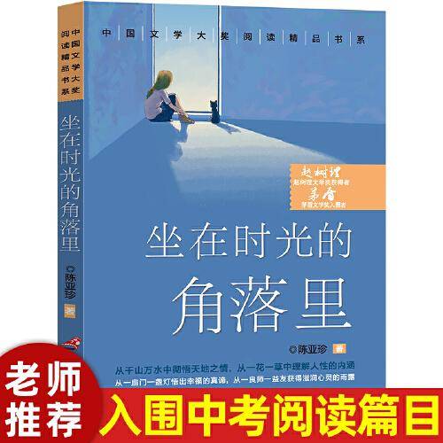 中国文学大奖—坐在时光的角落里 青少版文学大奖阅读精品书系9-15岁初高生课外书七八九年级入选中考阅读书目