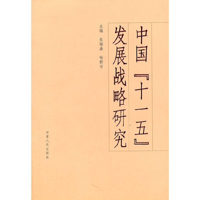 中国“十一五”发展战略研究