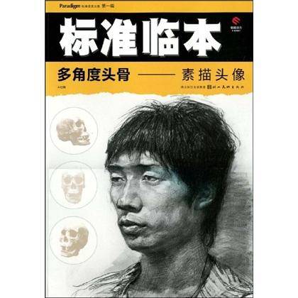 多角度头骨:素描头像
