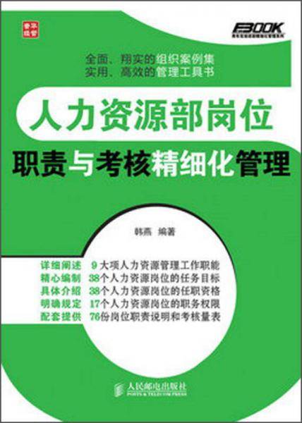 人力资源部岗位职责与考核精细化管理