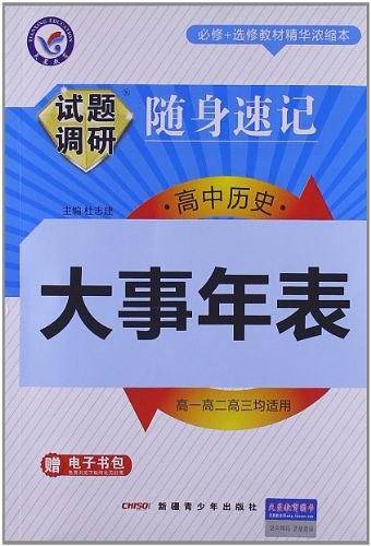 试题调研随身速记 高中历史大事年表--天星教育