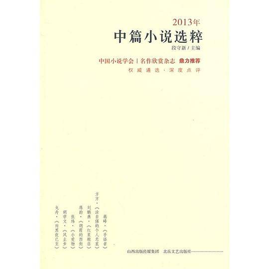 2013年中篇小说选粹