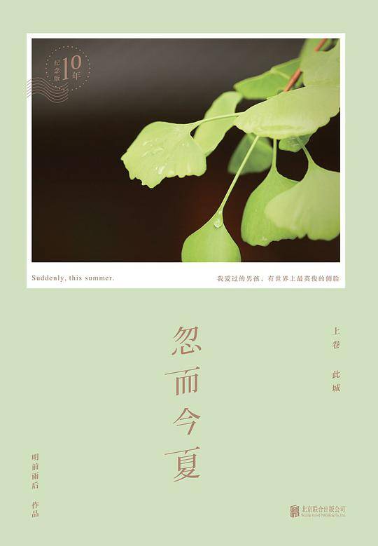 忽而今夏:我爱过的男孩，有世界上最英俊的侧脸