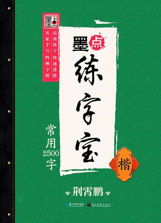 荆霄鹏墨点练字宝常用2500字楷 凹槽练字帖消字板楷书