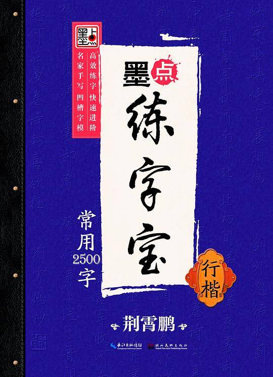 荆霄鹏墨点练字宝常用2500字行楷 凹槽练字帖消字板行楷