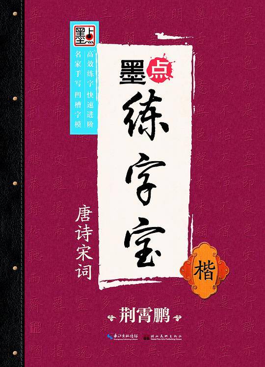 荆霄鹏墨点练字宝唐诗宋词楷 凹槽练字帖消字板楷书