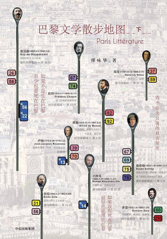 巴黎文学散步地图