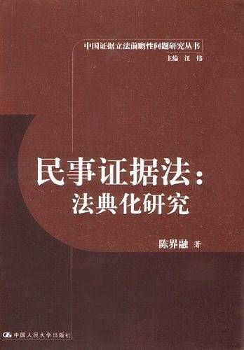民事证据法：法典化研究