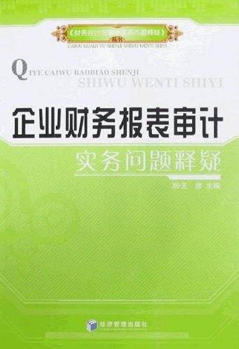 企业财务报表审计实务问题释疑