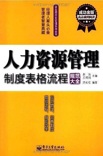 成功金版-人力资源管理制度表格流程规范大全